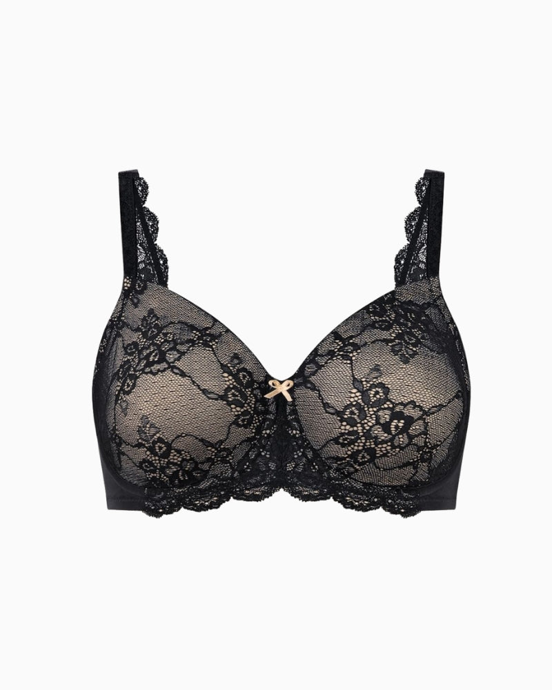 Triumph Contouring Sensation bra in black cup detail