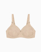 Triumph Doreen Cotton Non-Wired Support Bra in Skin cup detail