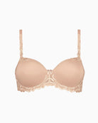 Triumph Modern Finesse Bra in nude embroidery detail