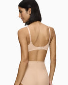 Triumph Modern Soft Cotton Bra in skin back view