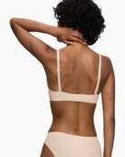 Triumph Pure Micro Wired Padded Bra in natural back view