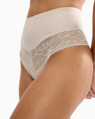 Triumph shapewear string nude lace detail close-up