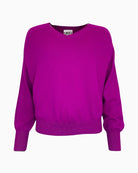 TWNS Salida v-neck sweater in soft raccoon wool blend with gently fitted hem