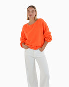 TWNS Los Angeles boat-neck sweater front view woman wearing – Áines Boutique