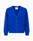 Twns The Label Aspen Cardigan in Blue front view