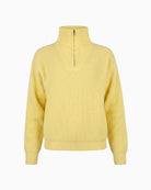 Twns The Label Breckenridge 1/4 Zip Jumper in Yellow front view