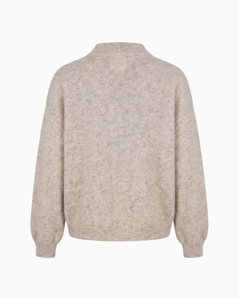 Twns The Label Thornton Jumper in Beige back details