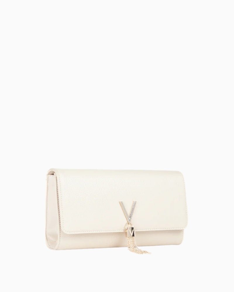 Valentino Bags Divina clutch slim rectangular shape side view – Áines Boutique