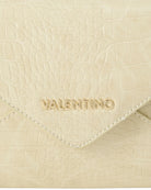 Valentino Emera clutch ecru flap and logo detail – Áines Boutique