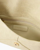 Valentino Emera clutch ecru interior zip compartment – Áines Boutique