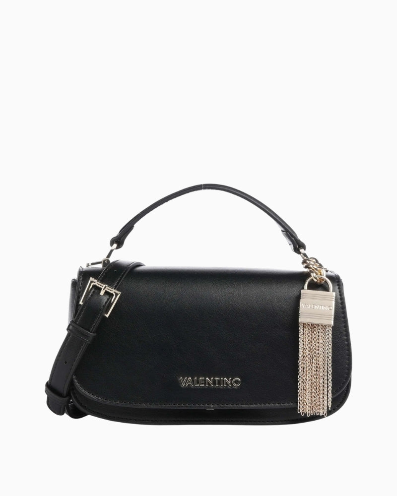 Valentino Iride Handbag black front view – Áines Boutique