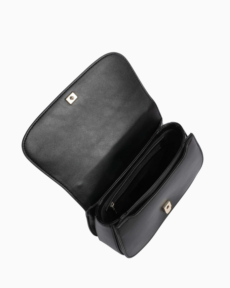 Valentino Iride Handbag black interior compartments – Áines Boutique