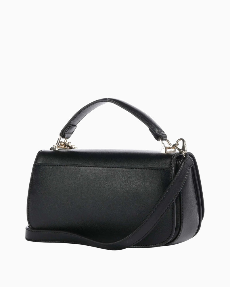 Valentino Iride Handbag black back view with pocket – Áines Boutique