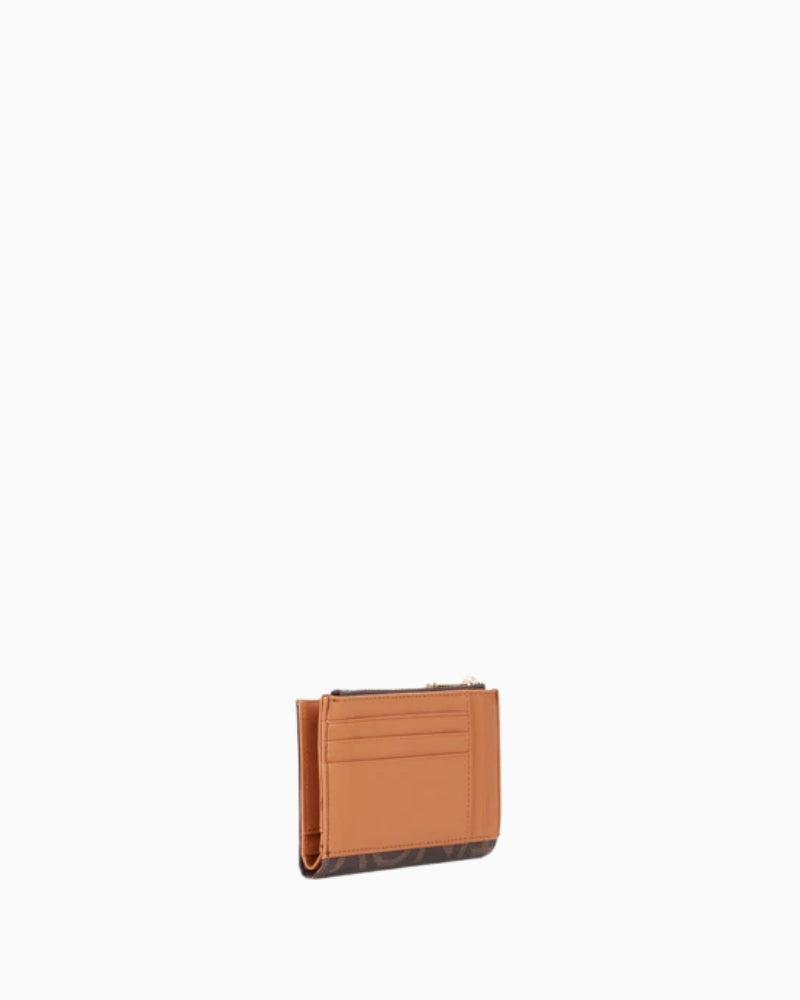 Interior of Valentino wallet showing card slots and coin section