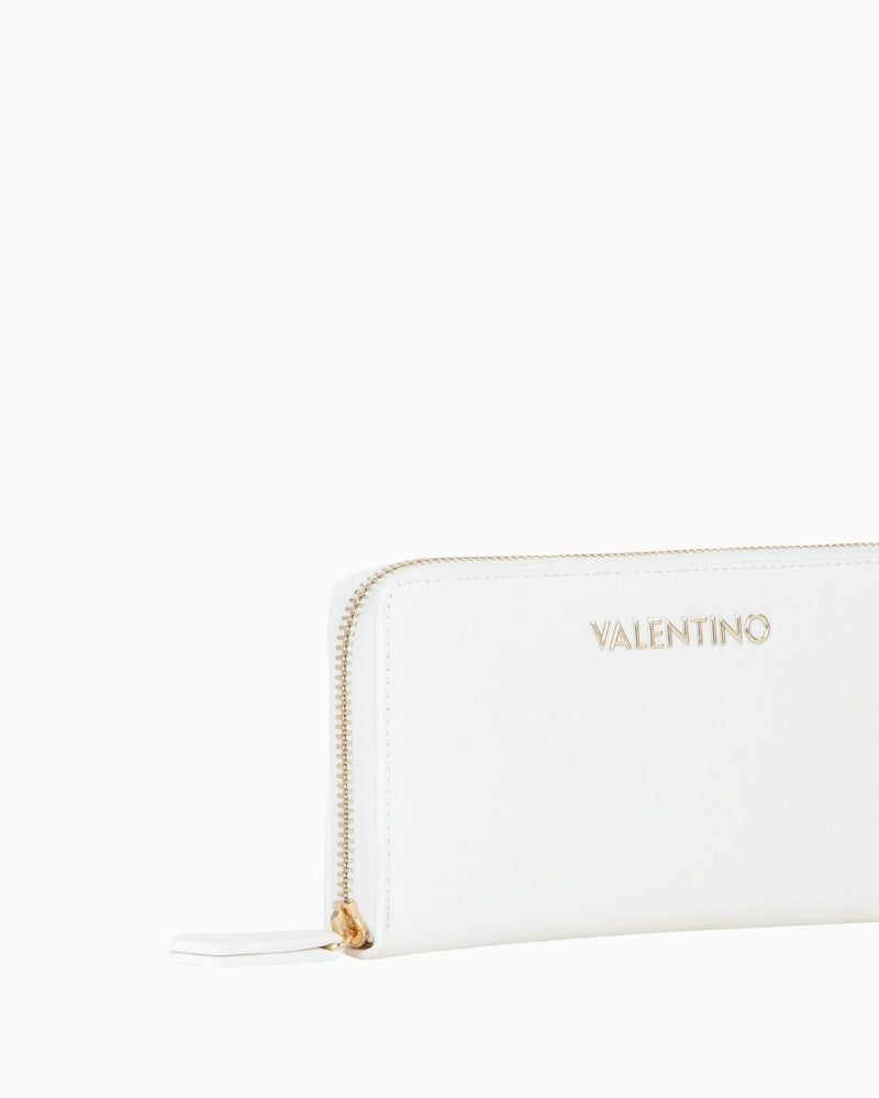 Valentino Zero Re Zip Wallet logo text detail – Áines Boutique