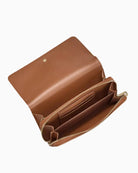 Valentino Aleksandr Wallet tan interior compartments