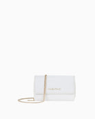 Valentino Aleksandra Wallet in Off White front view with chain strap