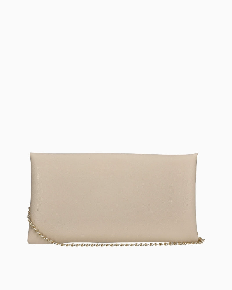 Valentino Arpie clutch ecru back view