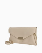 Valentino Arpie clutch ecru logo detail