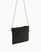Valentino Divina Pochette Bag in black and gold back view