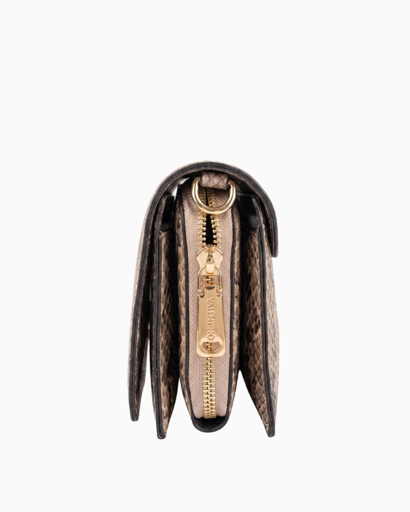 Valentino Ember Flap Bag in Snake side view