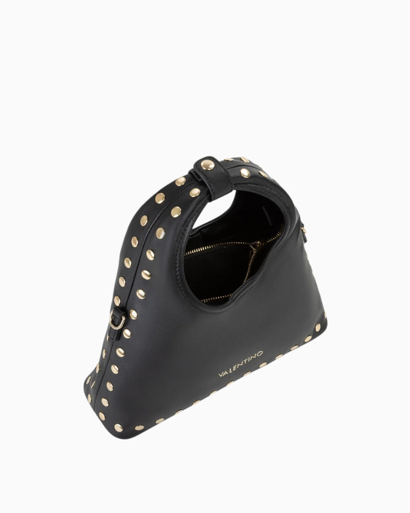 Valentino Florayne Hobo Bag in Black stud detail