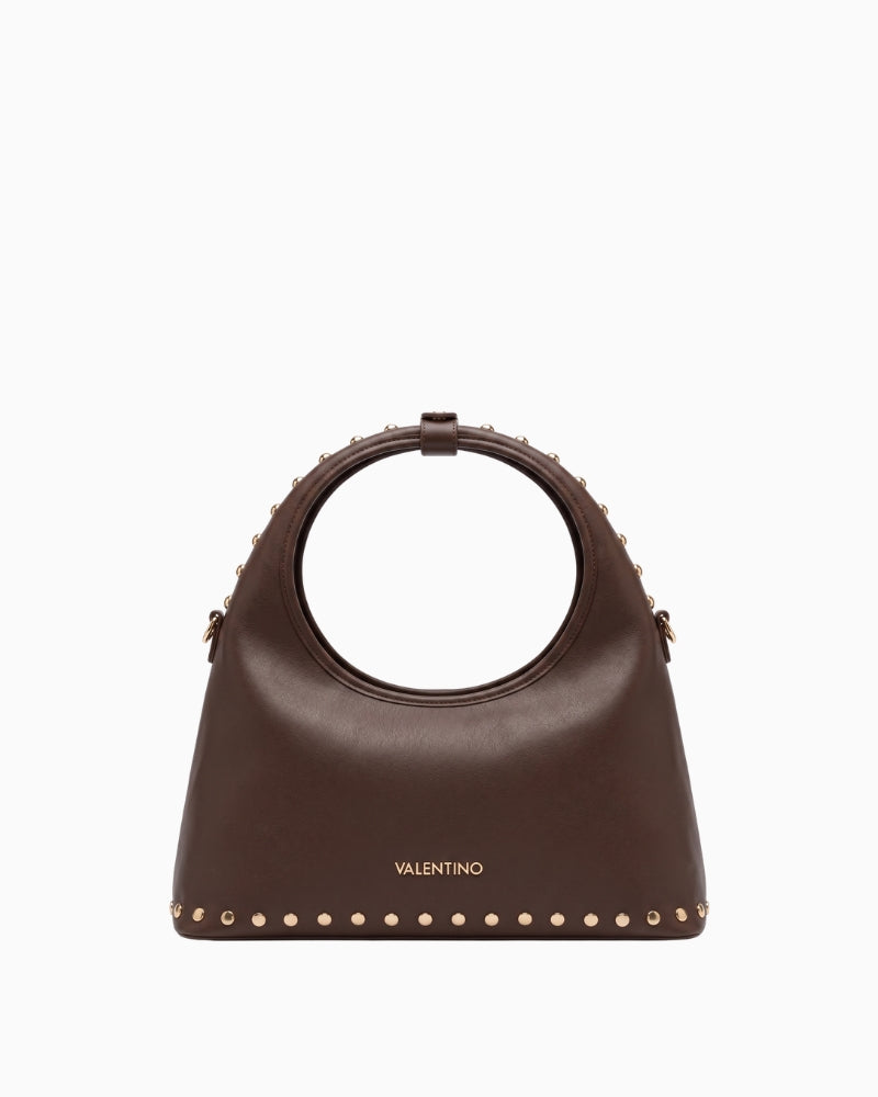 Valentino Florayne Hobo Bag in Brown front detail