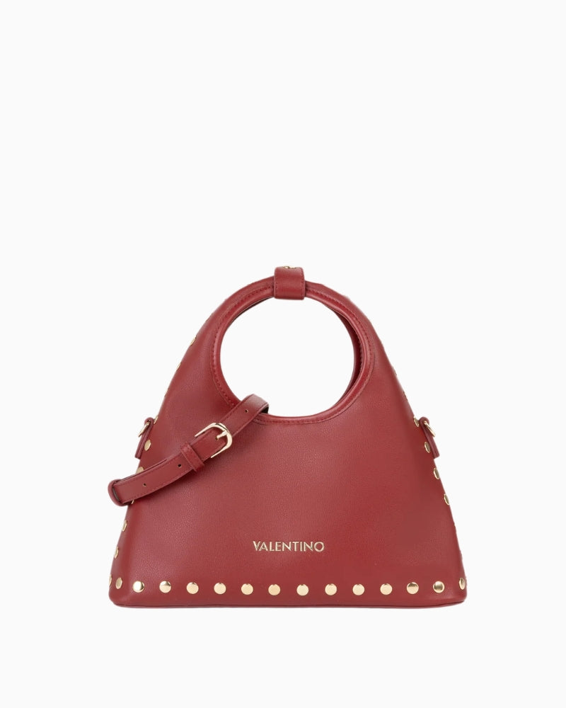Valentino Florayne Hobo Bag in Cherry front detail