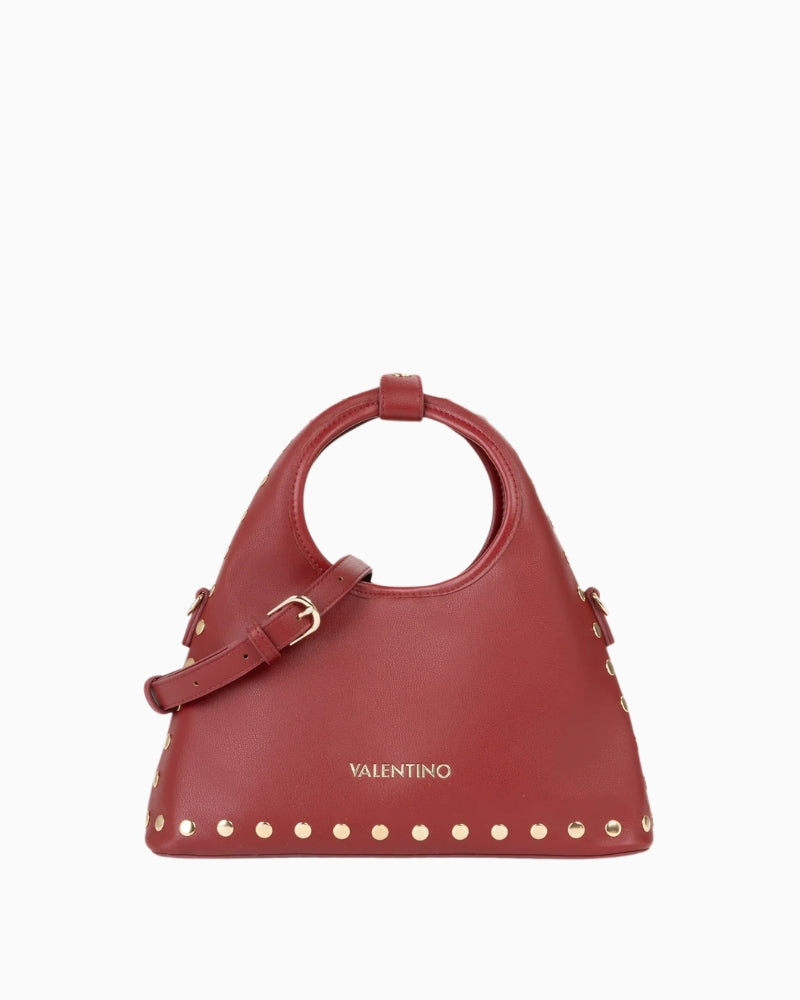 Valentino Florayne Hobo Bag in Cherry front view
