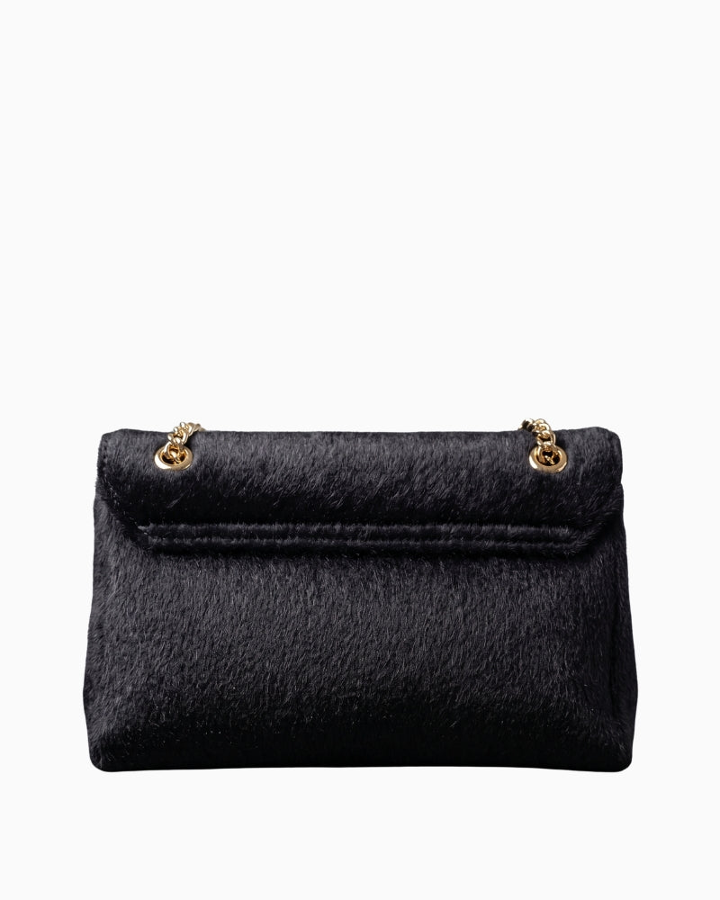 Valentino Ocarina Flap Bag in Black back view