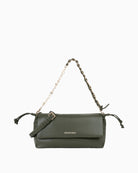 Valentino Robby Flap Bag in dark green front view