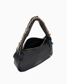 Valentino Saphire Hobo Bag in Black open top view