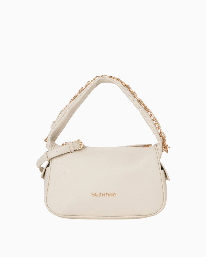 Valentino Saphire Hobo Bag in Ecru front view