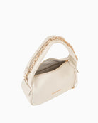 Valentino Saphire Hobo Bag in Ecru open top view