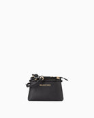 Valentino Saphire ZA Wallet in Black front view
