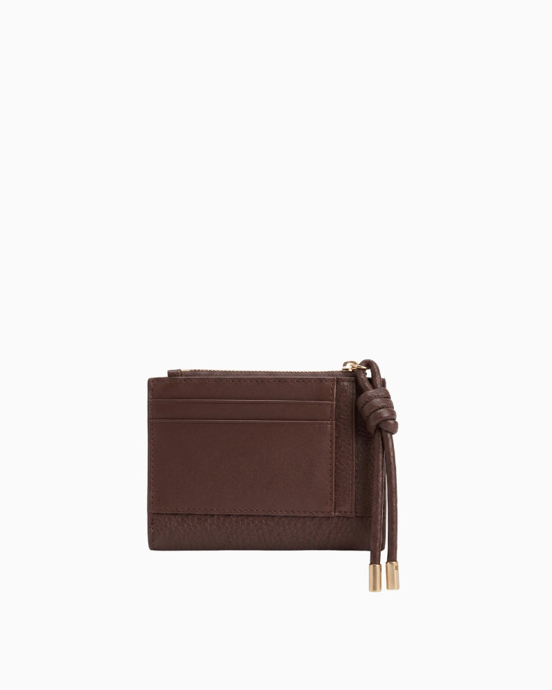 Valentino Saphire ZA Wallet in Brown back view