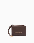 Valentino Saphire ZA Wallet in Brown front view