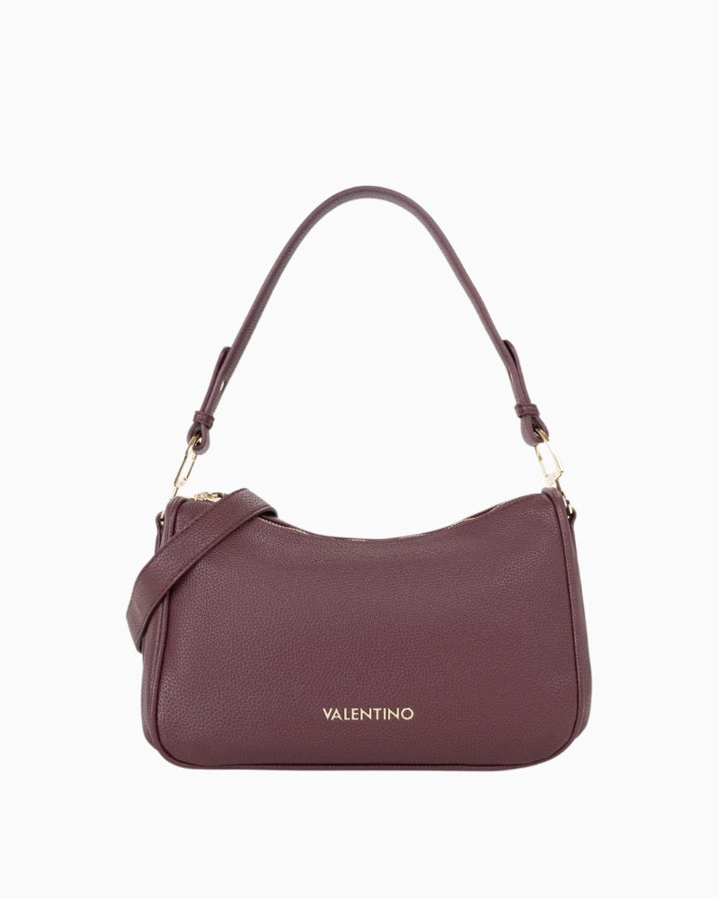 Valentino Thaoe Hobo Bag in Bordeaux front view