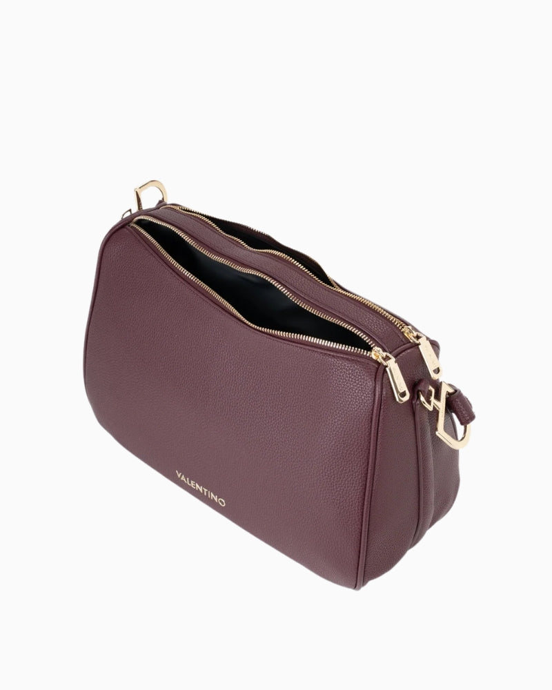 Valentino Thaoe Hobo Bag in Bordeaux interior compartment detail