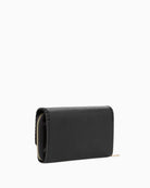 Valentino wallet black back view with structured shape