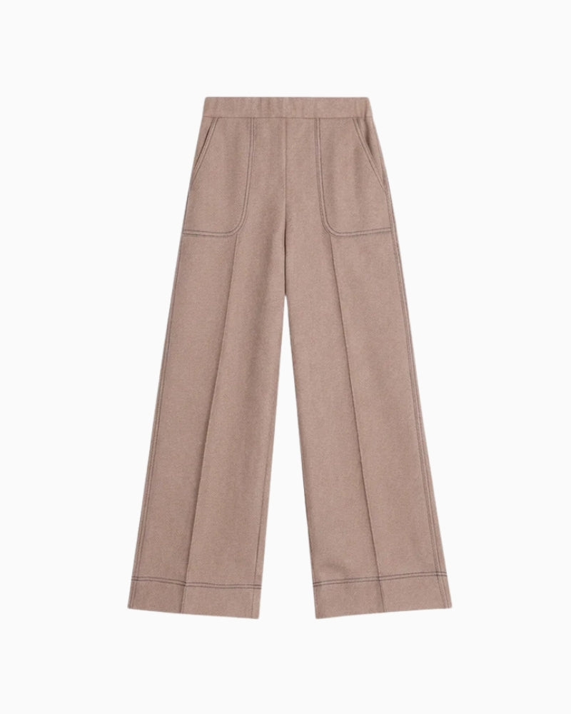 Vilagallo Beti Trousers in Beige front view
