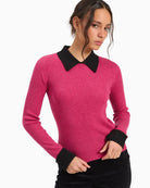Vilagallo Canale Camisero Jumper in Pink front view