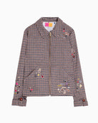 Vilagallo Chelena Jacket in Check front view