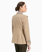 Vilagallo Chharloe Emb Blazer in Camel back view