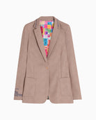 Vilagallo Chharloe Emb Blazer in Camel product view