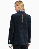 Vilagallo Chhillary Emb Blazer in Navy back view