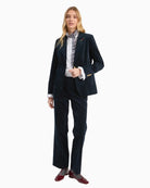 Vilagallo Chhillary Emb Blazer in Navy styled view