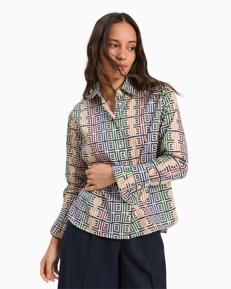 Vilagallo Cmalba Shirt in Multi angled front view