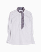 Vilagallo Cmvolantes Blouse in White and Navy product view