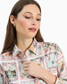 Vilagallo Madrid Twill Shirt collar detail